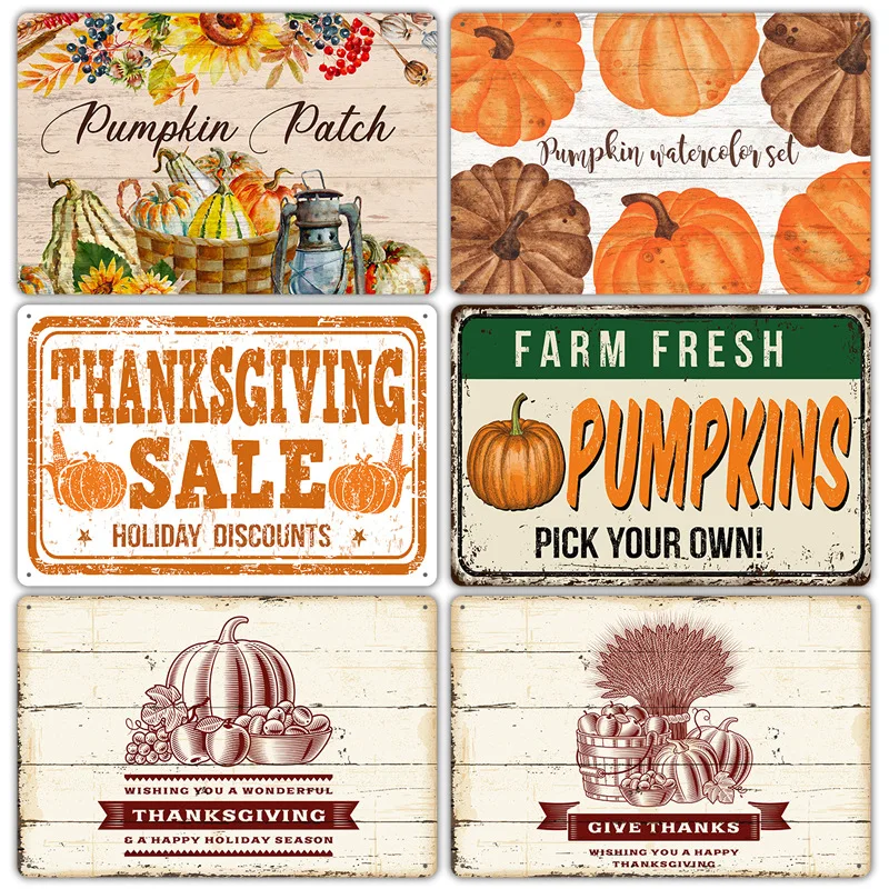 Fall Harvest Pumpkin Sign 2