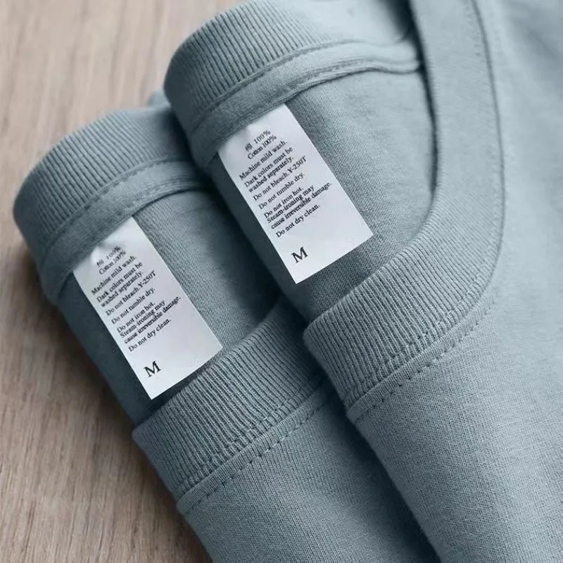 100% Cotton Solid T-Shirts Men's Women's Short Sleeve White Tees Casual Breathable Loose Round Neck T-shirt Couple Tops image 2
