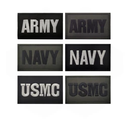4.5*7.5CM ARMY NAVY USMC Armband Emblem Hook And Loop Patch,Embroidered Appliques Stickers Badge Tactical Patches For Clothes