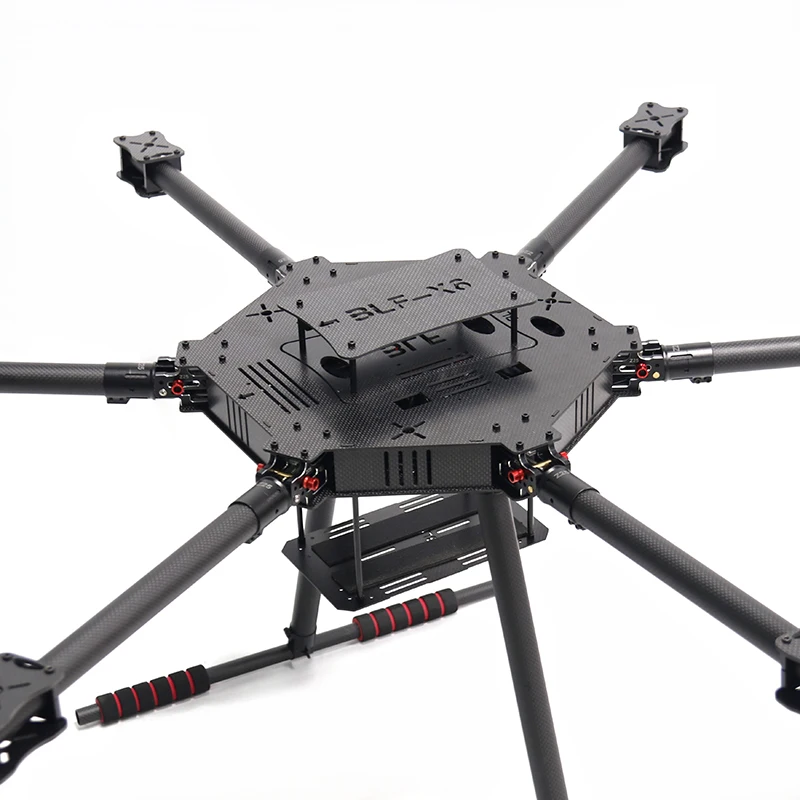 โครงโดรน Rctosky Pixhawk PX4 LX1100 V1/V2 ทำจากคาร์บอนไฟเบอร์ทั้งหมด ขนาด 1100 มม. แบบหกใบพัด พร้อมตัวควบคุมการบิน