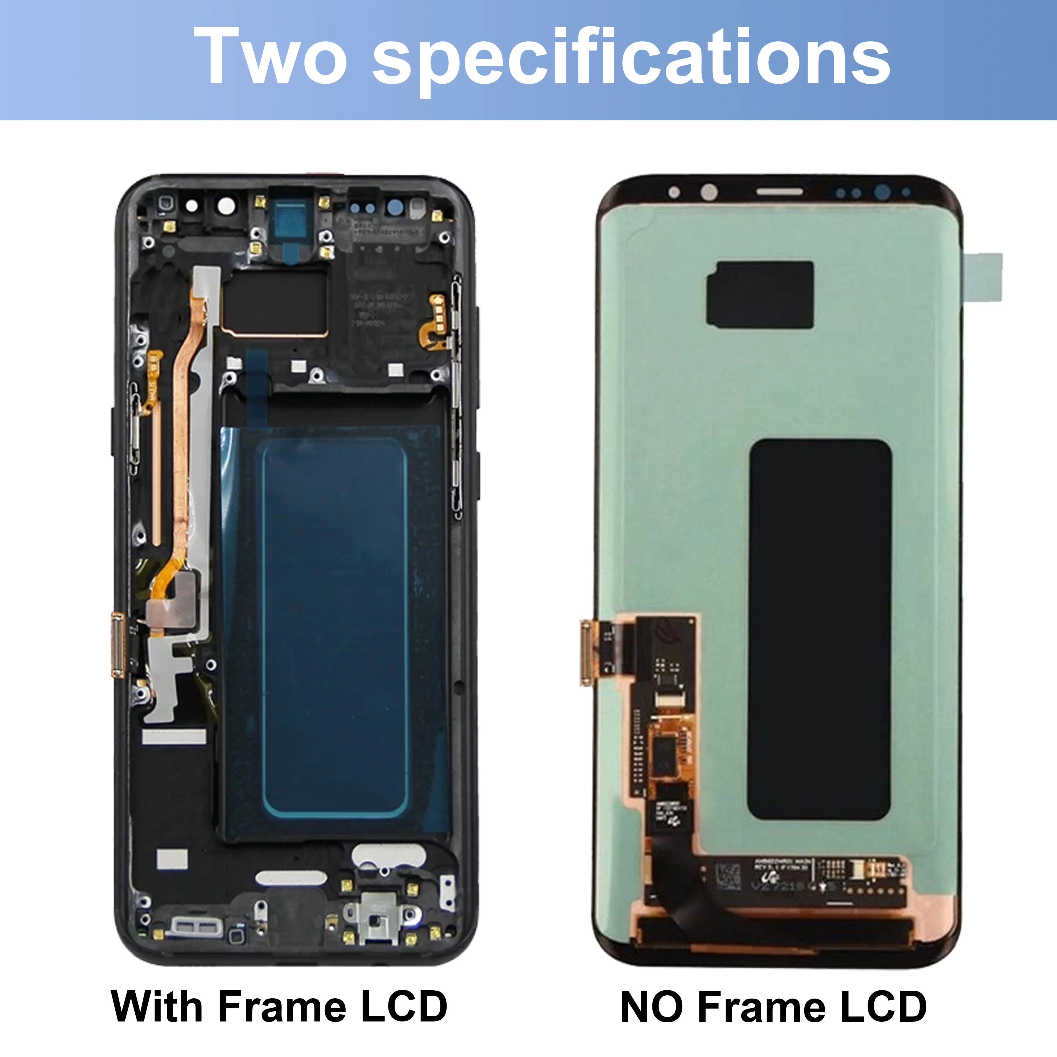 Imagem -04 - Tela Sensível ao Toque Lcd Amolada para Samsung Galaxy s8 Plus com Tampa Traseira Livre Alta Qualidade G955 G955f