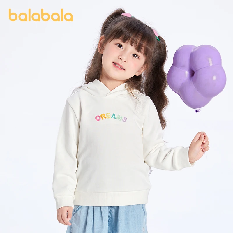 

Balabala Toddler 2023 Unisex Boy Girl Sweatshirt Spring Cute Cartoon Hooded Fashion Trendy Tops