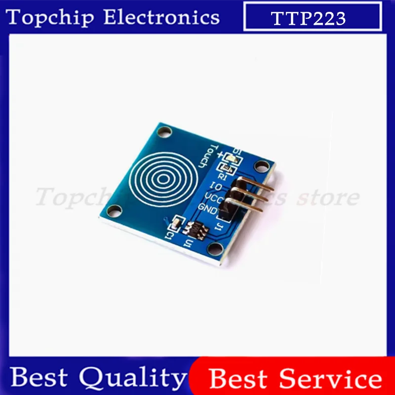 5 uds TTP223B 1 canal Jog Sensor táctil Digital módulos de Interruptor táctil capacitivo accesorios TTP223 para arduino