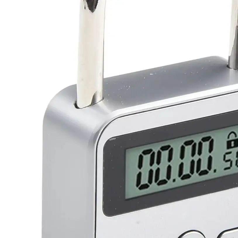 High Quality Metal Timer Lock Electronic Electronic Time Home Security LCD Display Multi Function Time Lock USB Rechargeable