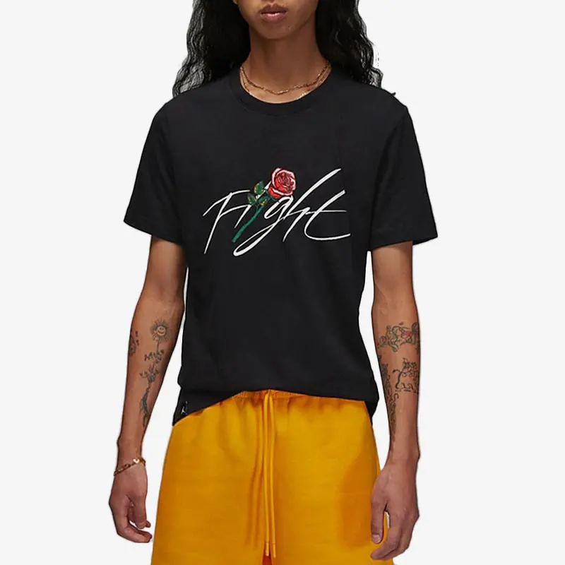 

Мужская повседневная футболка Nike Authentic Air Jordan с короткими рукавами и принтом роз DQ7391-010