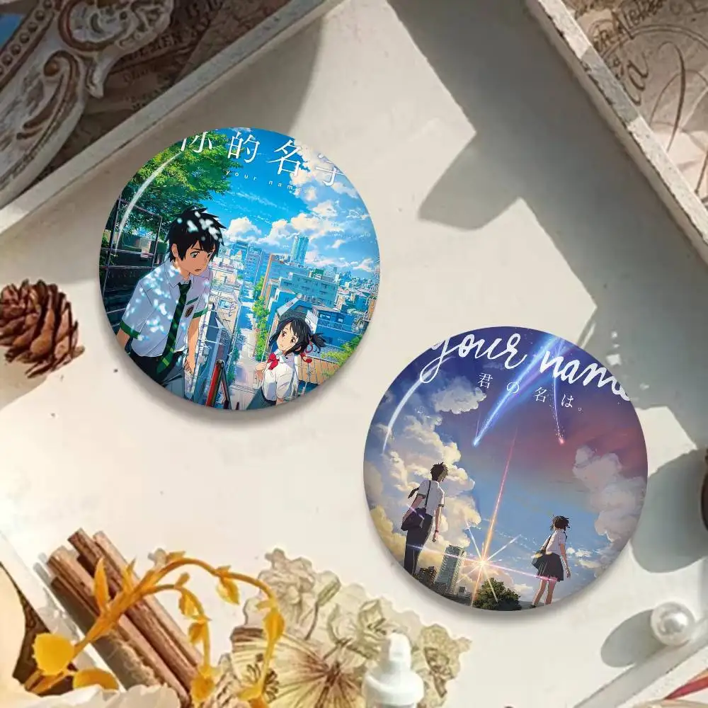 Japan Anime Your Name Anime Brooches Cute Cartoon  Badge Jacket Jeans Lapel Pin Gift Accessorie