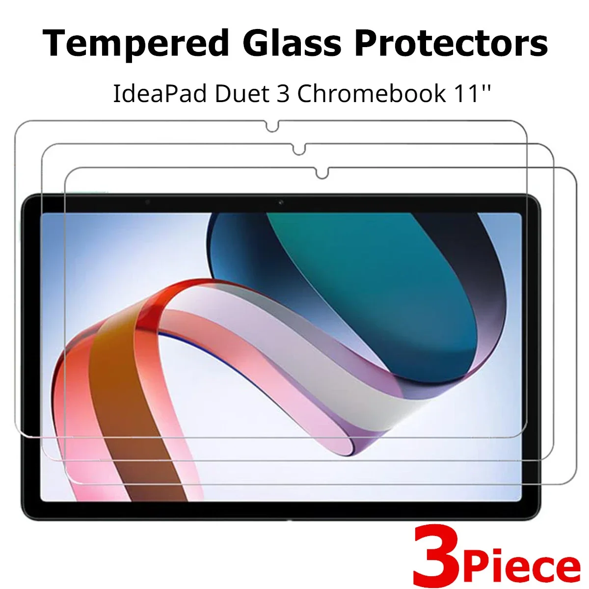 

3PCS Tempered Glass Protectors for Lenovo IdeaPad Duet3 Duet 3 Chromebook 11 inch Screen Protective Film Explosion-Proof 0.33mm