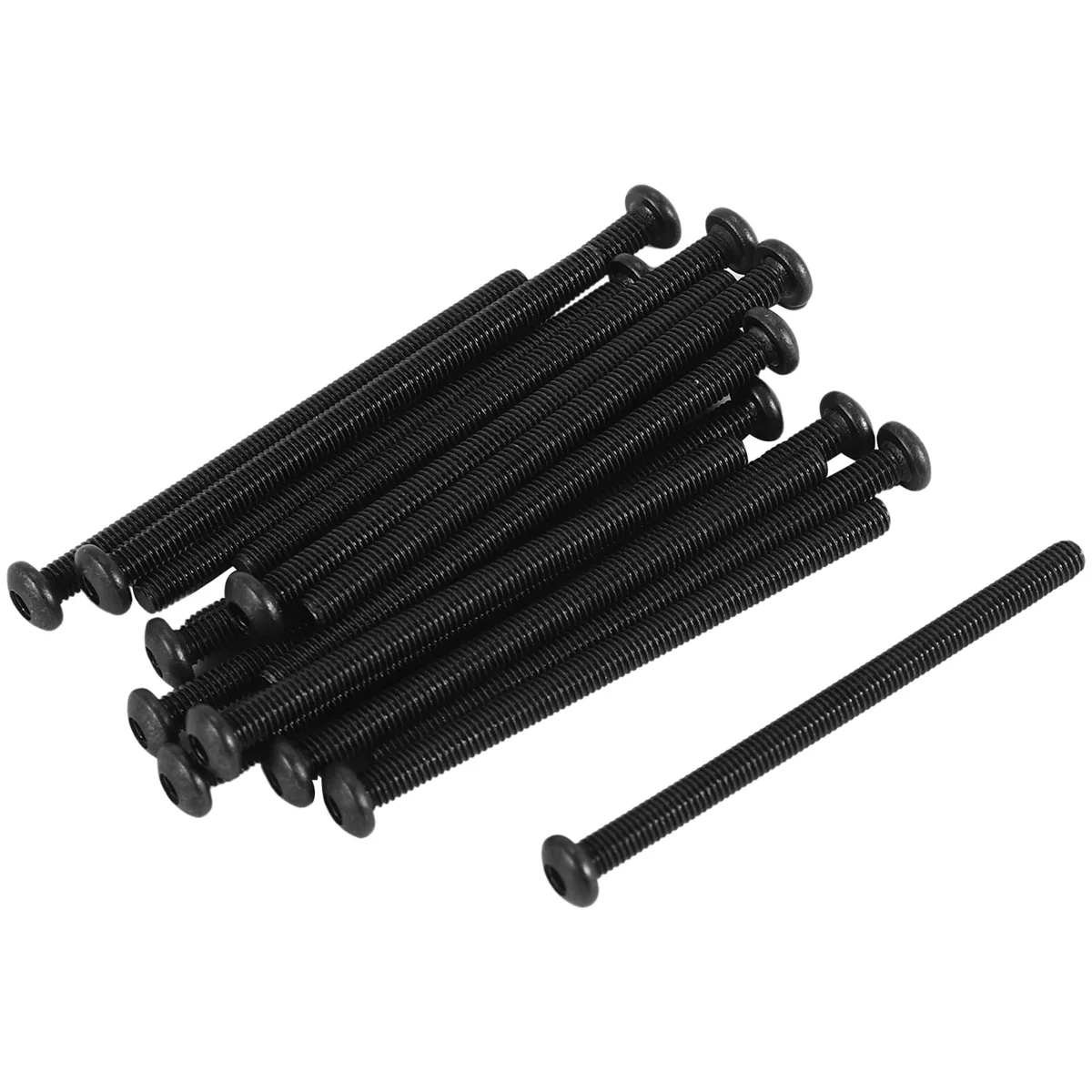 A24P M3 x 45 мм, винты с шестигранной головкой из легированной стали, черные, 20 шт.