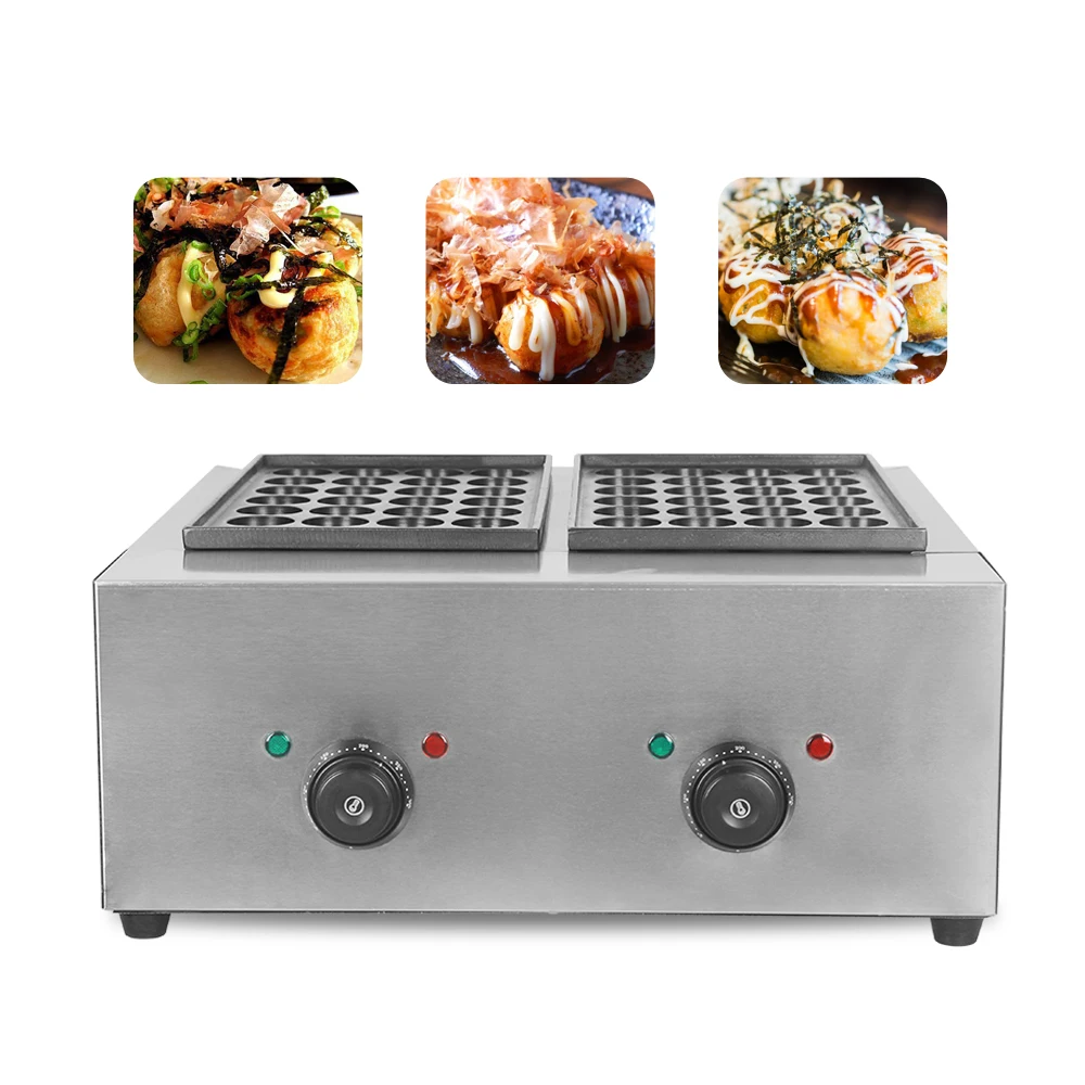 ITOP Takoyaki Maker 28 ubytków elektrycznie podgrzewana patelnia Takoyaki ośmiornica Meatall pieczenie Grill komercyjne urządzenie do gotowania 220V