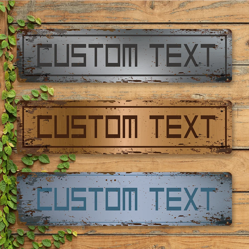 

1pc cool bright Personalized Text Iron Wall Signs Metal Plate Signs For Home Decor Living Room Bedroom