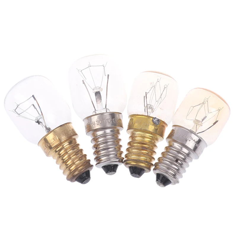 New High Temperature Bulb 120/220V 15W 25W E14 300 Degree T22 Microwave Oven Light Bulbs Steamer Lamp Bulbs Salt Light Bulb