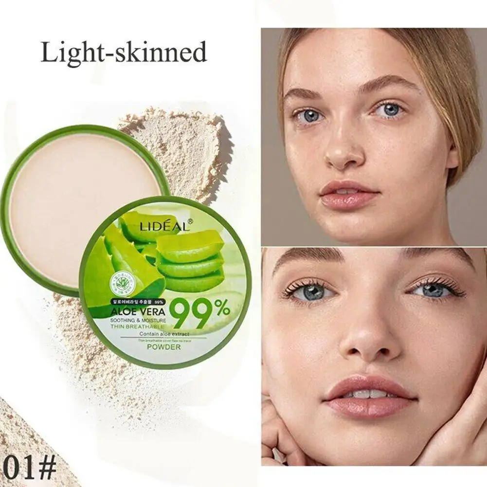 Aloe Vera Extract Powder Moisturizer Face Powder Makeup BB Concealer Bare Foundation Cream Foundation Air Cushion Makeup J0M7