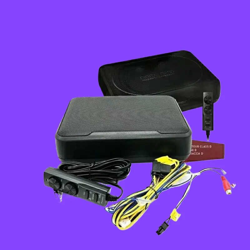 Pioneer Under Seat Active Subwoofer Built in Amplifier Slim Powered Car Audio Bass Upgrade Universal 12V