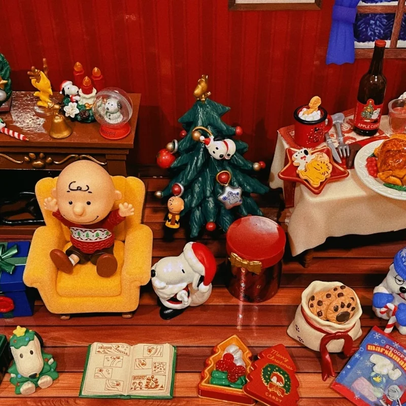 حقيقية إعادة النعناع سنوبي عشية عيد الميلاد شجرة عيد الميلاد شخصيات كرتونية كبسولة اللعب تحصيل نموذج الحلي اللعب هدايا المهرجان