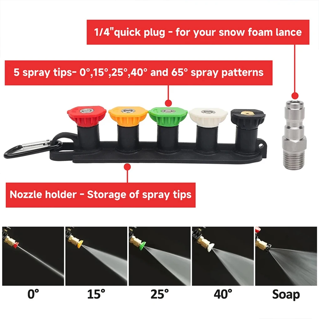 Portable Garden Cleaning Tools High Pressure Washer Water Gun for Car Cleaning Hose For Nilfisk Parkside Quick Connector Nozzles