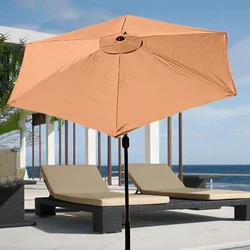 3 Meters 6 Bone Beach Umbrella Cloth Outdoor Sunshade Umbrellas Garden Patio Replacement Canopy