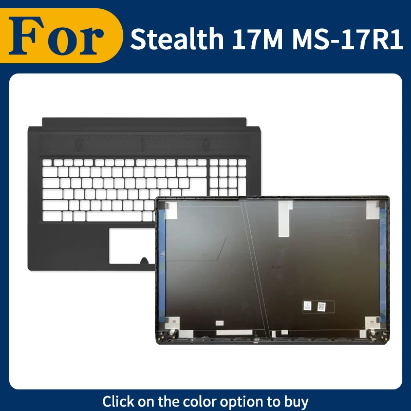 

New Repalce Cover For Stealth 17M MS-17R1 Laptop LCD Screen Back Top Cover Palmrest Upper Top Case Black