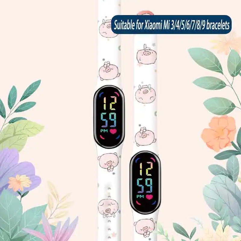 

Cute printed watch strap for Xiaomi Mi Band 10 9 8 Wrist Strap Replaceable Bracelet for Mi Band 10 9 8 Smart Watch strap