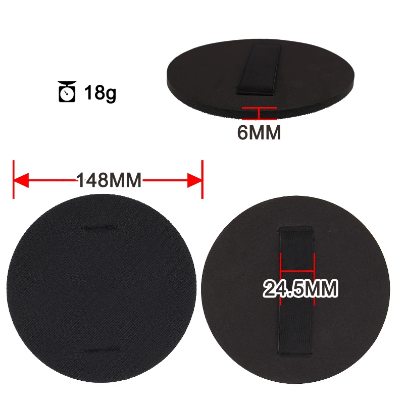 5/6 Inch Hook and Loop EVA Hand Sanding Pad Automotive Sanding Flexible Sanding Board for Auto Body Wood Furniture Repair Polish