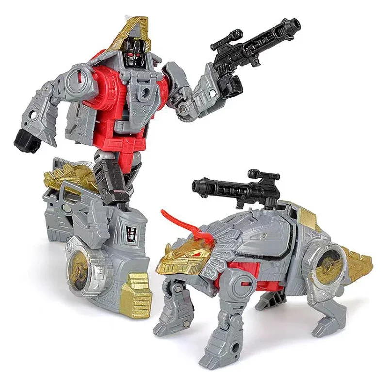 Jouet de Transformation Bdissolve G1 5 en 1, Dinoking Volcanicus Grimlock 17cm Slag Sludge Snarl Swoop Action Figure Modèle Cadeau, Collection de Jouets