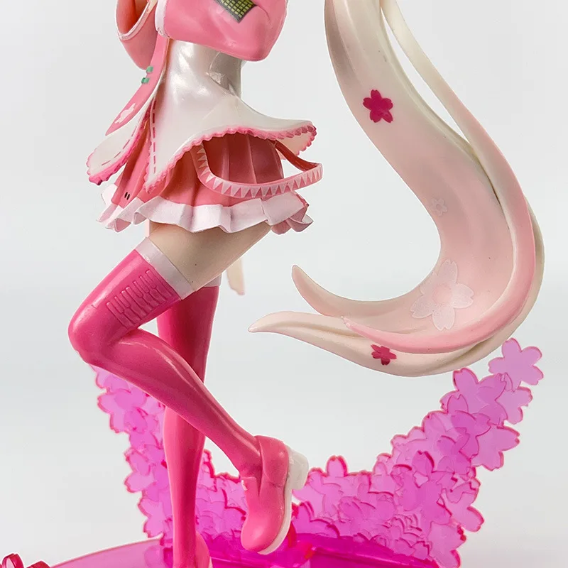 21 CENTIMETRI Luminasta Hatsune Miku Sakura Miku 2023 Anime Modello Giocattolo Kawayi Rosa Sakura Serie Collezione di Bambole Action Figure PVC