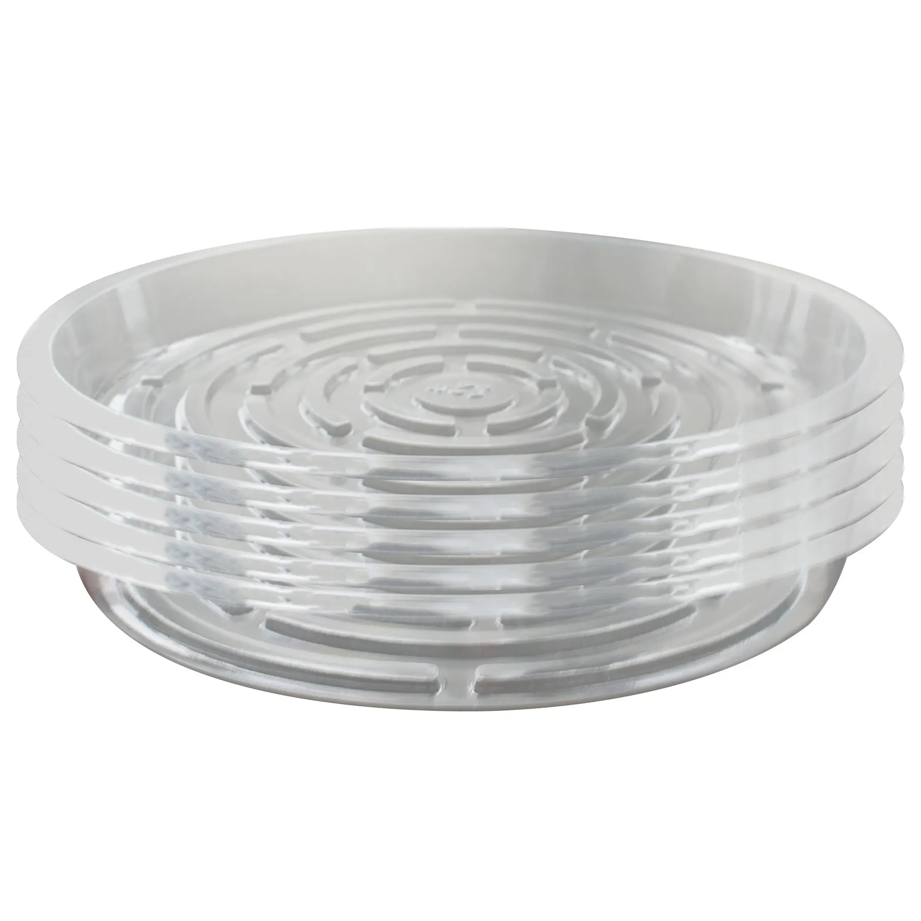 5 Pcs Plastic Plant Saucer Flower Trays 12 Inch Plastic Plant Saucer Drip Trays for Pot Indoors Outdoor
