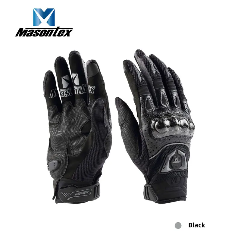 MASONTEX motorcycle gloves carbon fiber casing spring and summer anti-skid wear-resistant comfortable and breathable