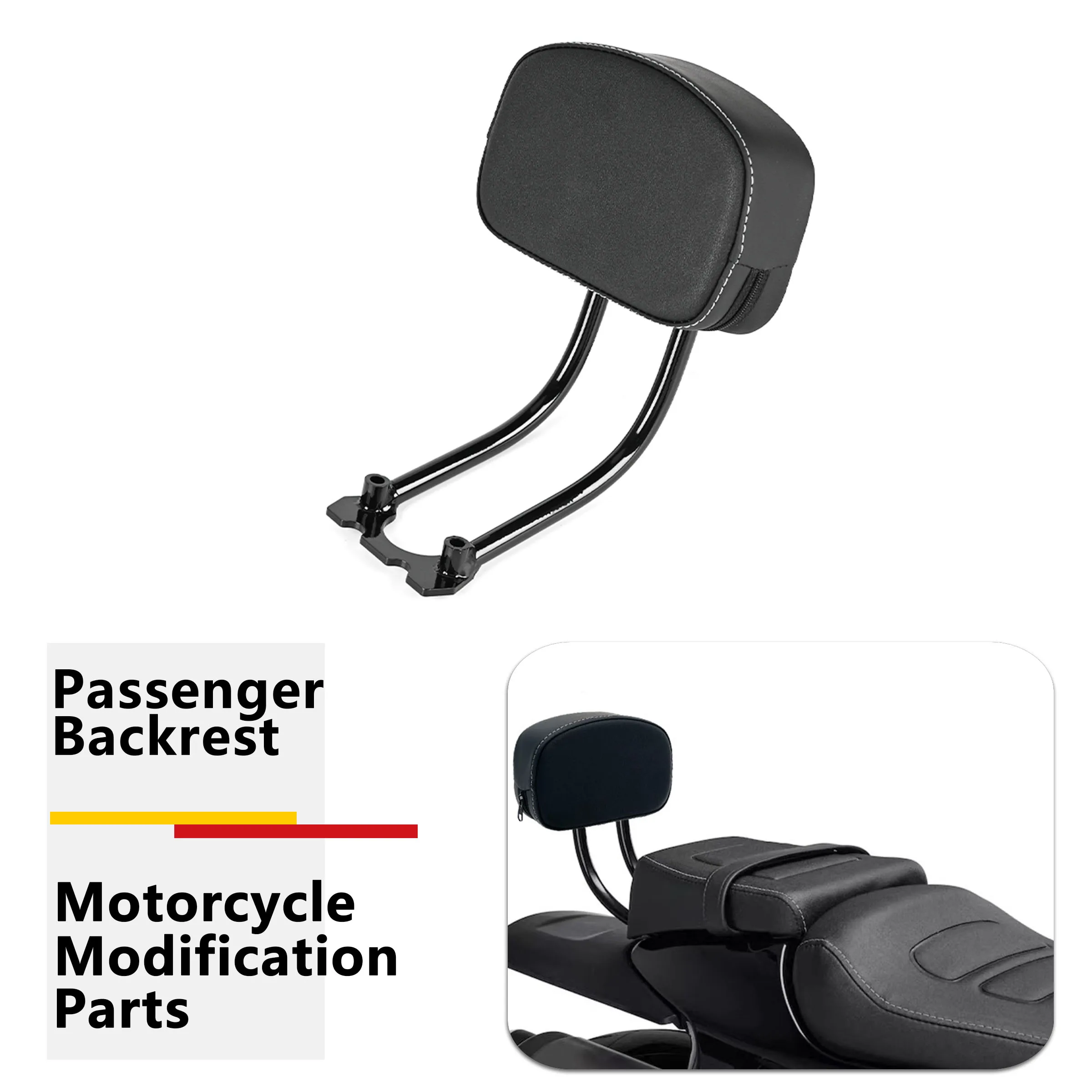Motorcycle Passenger Backrest Sissy Bar Rear Seat Pillion Cushion Pad Fits For RH1250S RH 1250 2021 2022 2023 Footrest