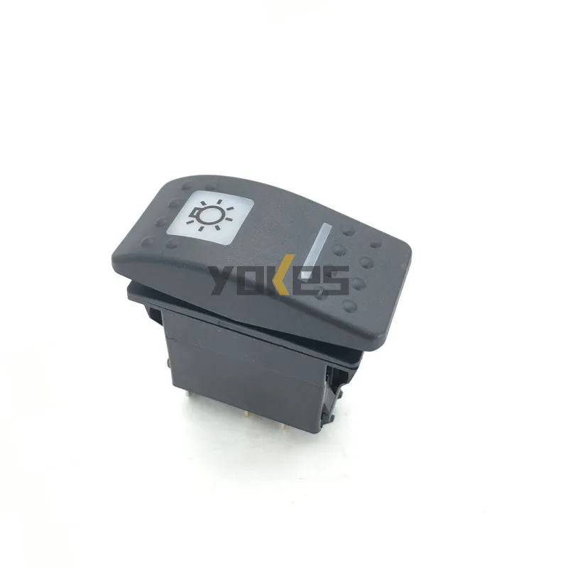 For Doosan DX DH Excavator Work Light Rocker Switch Cabin Control Panel Spare Parts