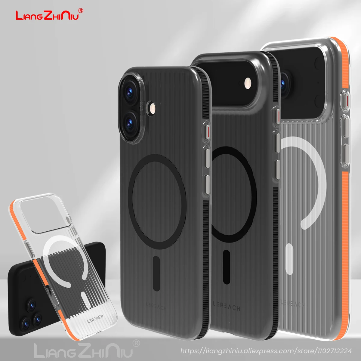 

Для IPhone 17 Pro Max/IPhone Air/17 Pro/17 магнитный чехол прозрачный антижелтый ТПУ + ПК анти-потовый жесткий чехол Magsafe