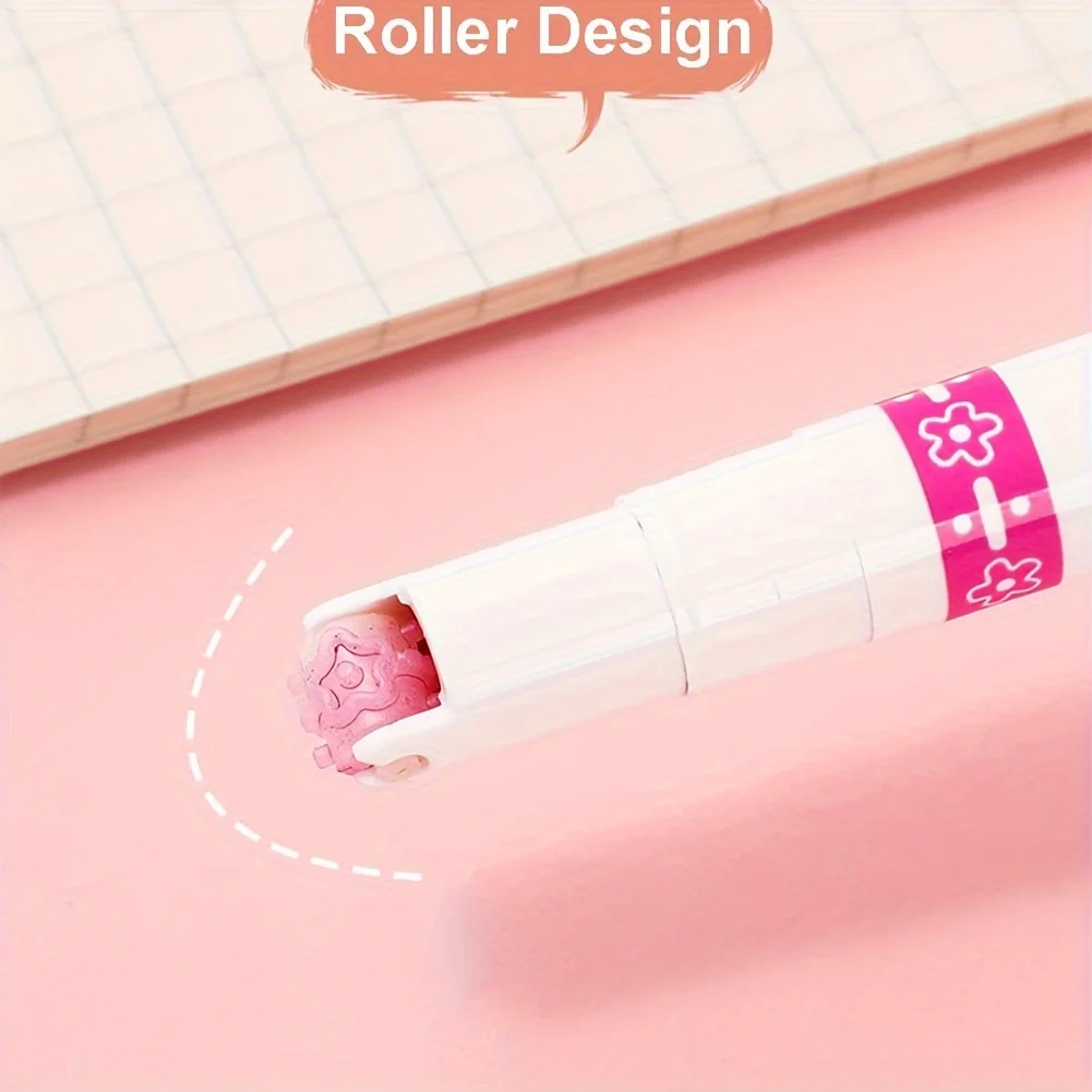 6Pcs/Set Flower Line Shape Highlighter Pen Roller Tip Curve Liner Marker Kawaii Korean Stationery School Office Supplies Gifts image 2