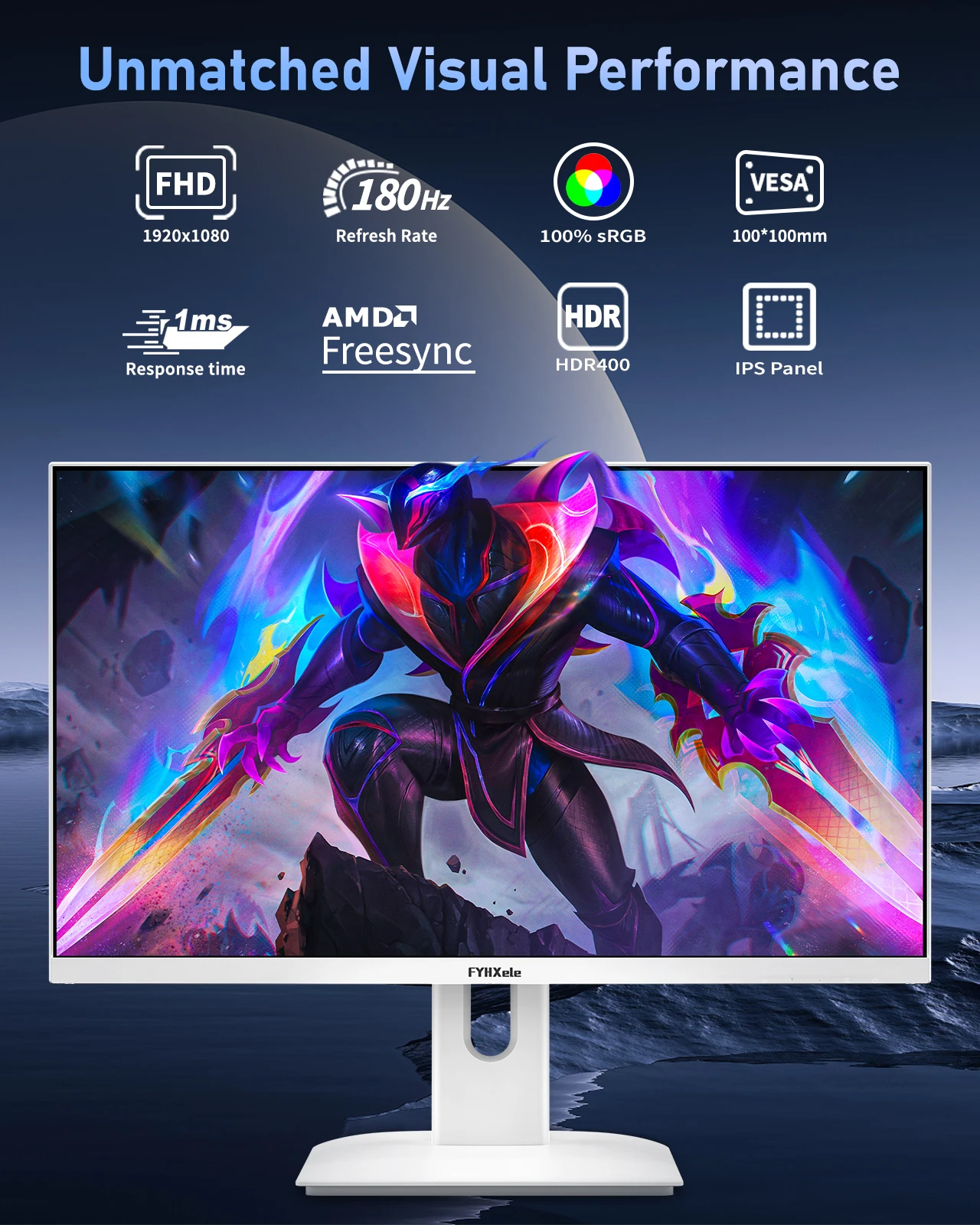 Игровой монитор FYHXele 27 дюй – обзор и цена Pc Gaming Ultrawide Monitor