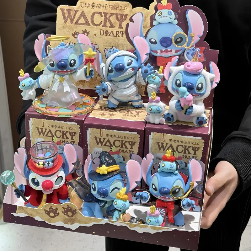 2025 New Blind Box Interstellar Baby Stitch Funny Diary Blind Box Creative Desktop Decoration Car Decor Trendy Play Gift Accesso