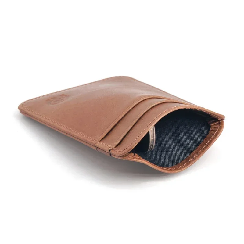 Men\'s Cardholder Wallet	Luxury Designer Genuine Leather Credit Card Holder Portable Small Purses for Women Cards Case