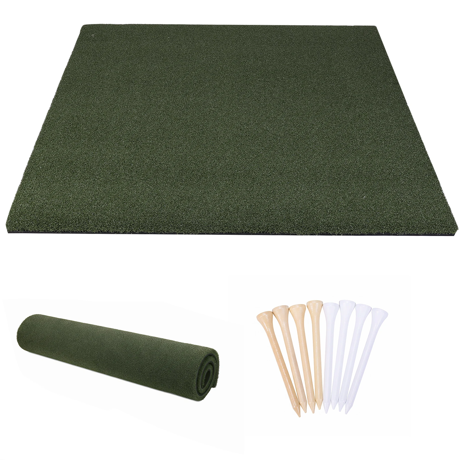 

Тренировочный коврик для гольфа 5x5 футов (35 мм) для отработки чиппинга и драйвинга, для двора/гаража/гольф-полей/симуляторов