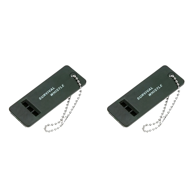 2X 3 Frequency Whistle Outdoor Survival Whistle Keychain Rugby Referee Camping Emergency Survival Whistle Outdoor Tools