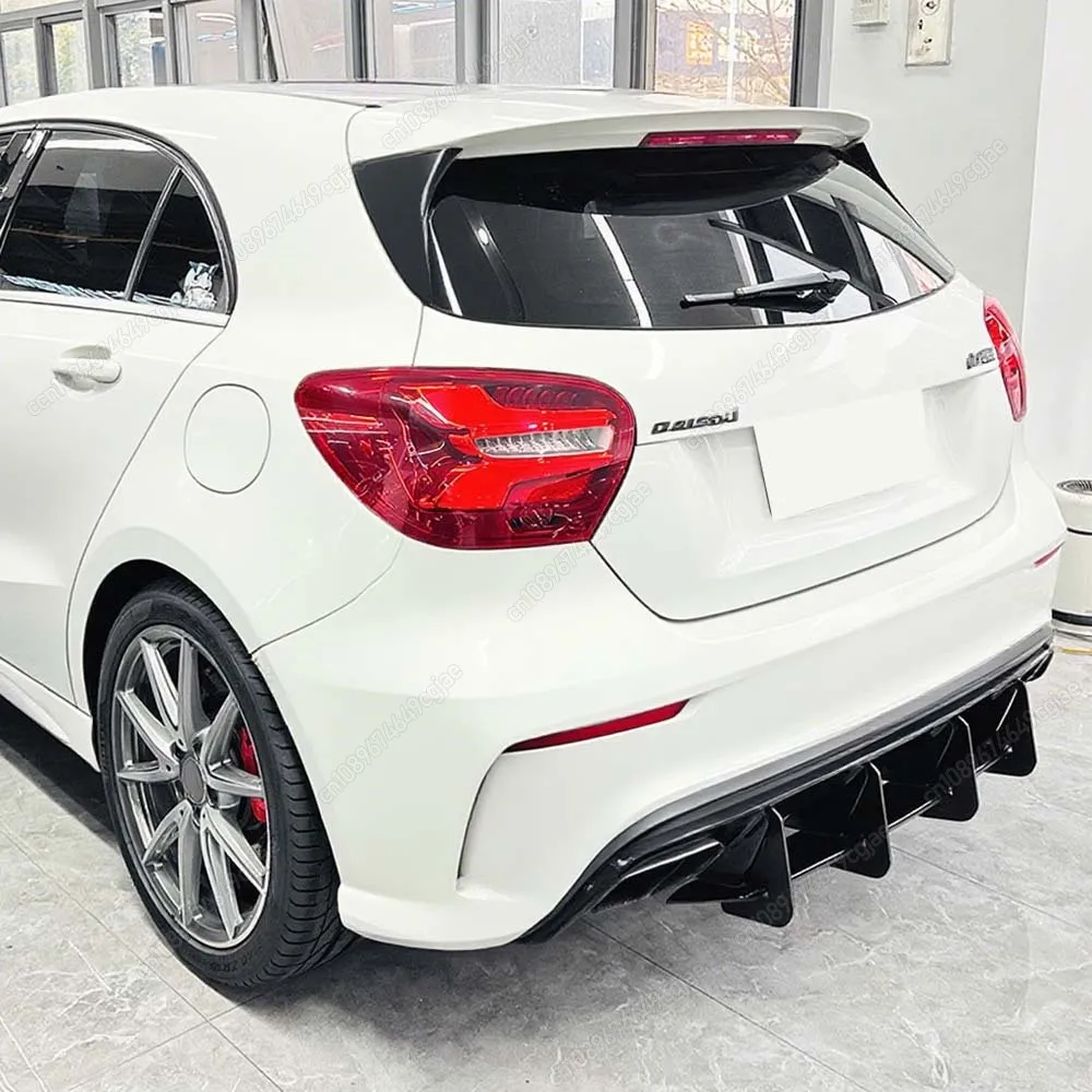 

Задний бампер автомобиля, диффузор, спойлер, сплиттер для Mercedes Benz A Class W176 A180 A200 A250 A260 A45 AMG 2013-2018 ABS хэтчбек