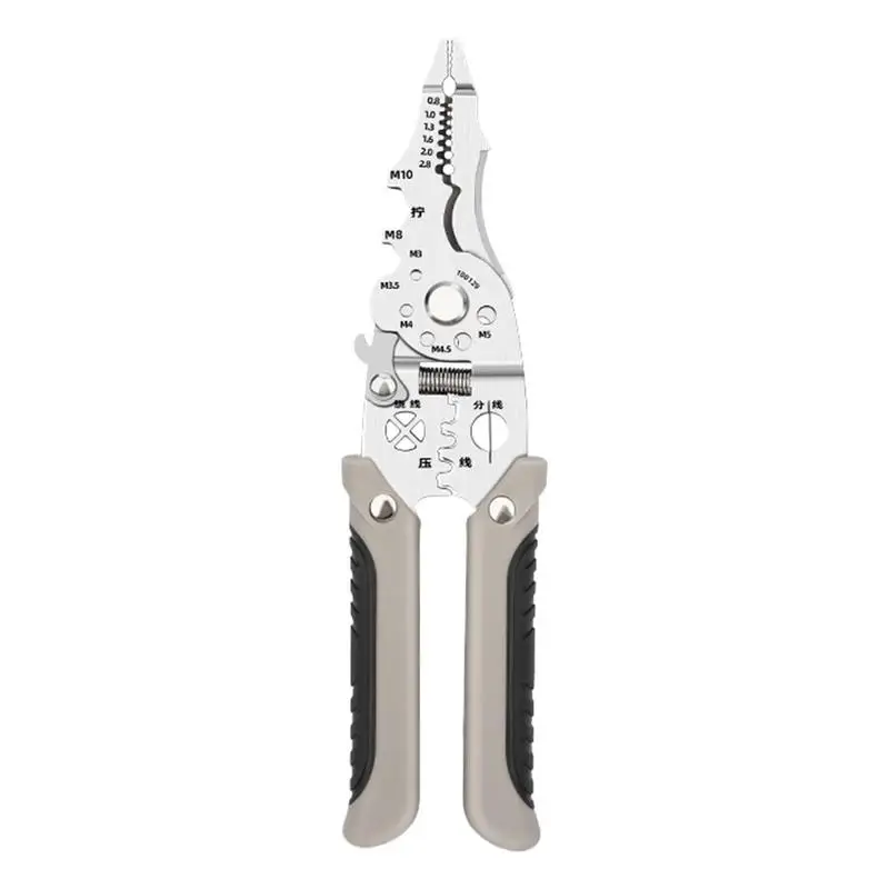 Foldable Wire Stripper 18-in-1 Multifunctional Wire Crimping Tool Automatic Electrical Cable Strippers With Non-slip Handle