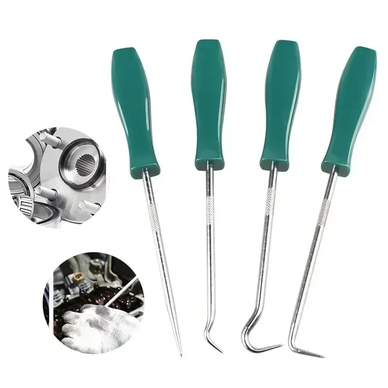 4pcss Car O-Ring Rubber Oil Seal Hook Combination Puller Remover Practical Parts Tyre Repair Essential Auto Motorcycle