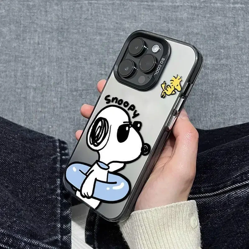 

Funny Cartoon Cute SNOOPY Peanuts shockproof Phone Case for iPhone 17Promax 16 15 14 13 12 11 17 16 Pro Max Plus 17Pro Cover﻿﻿