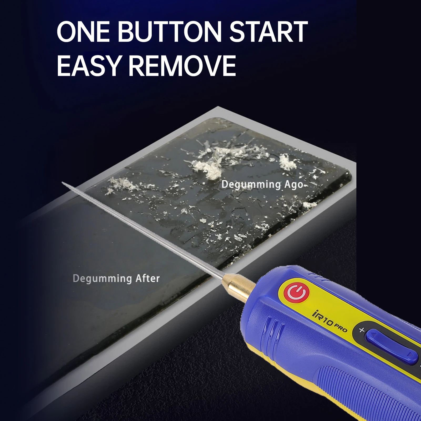 

Электрический инструмент для удаления клея с перезаряжаемой ручкой и 6 насадками, поддерживает удаление OCA-клея с экранов мобильных телефонов