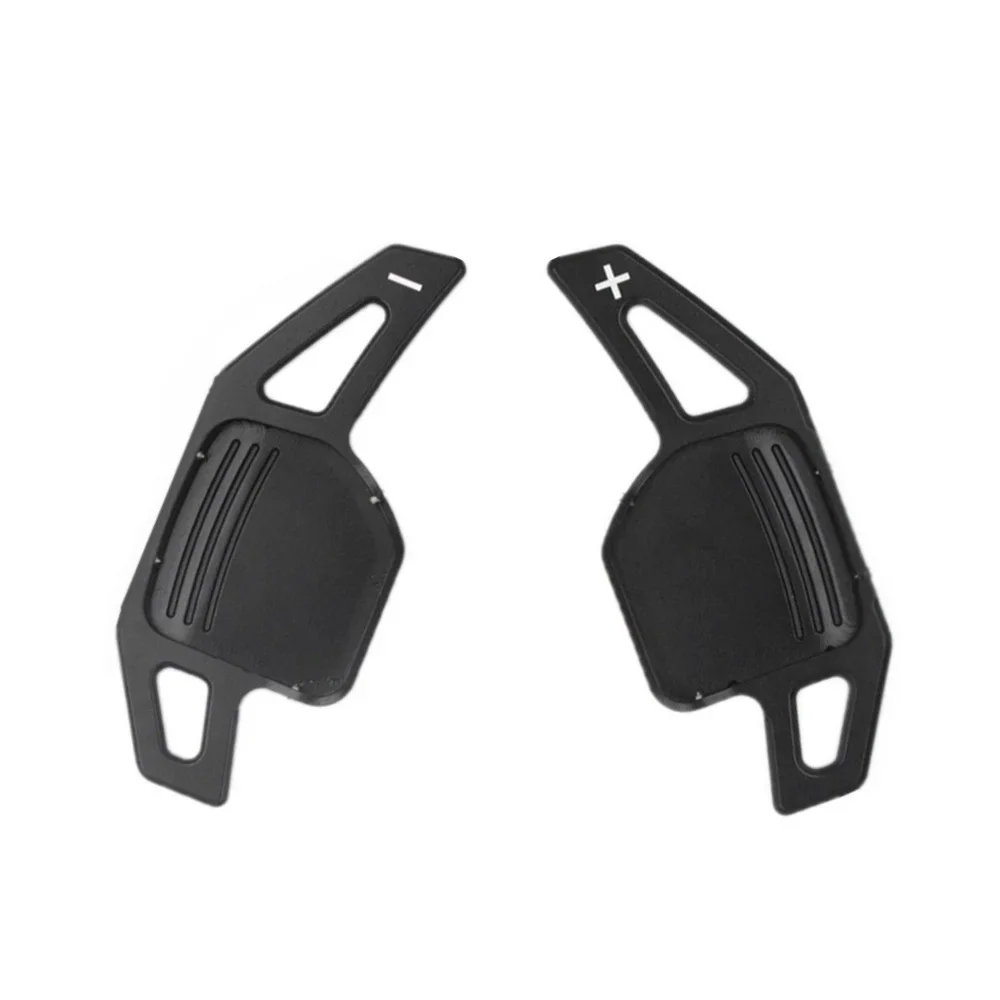 2Pcs Black Shift Paddle Shifter Extension Steering Wheel Fit For Audi 12-16 TT A3 A4L A5 A6L A7 A8 Q3 S4 S6 S8 Accessories