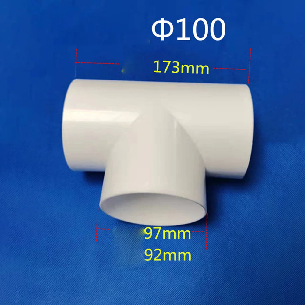 1 قطعة 100 مللي متر القناة T/Y شكل قناة موصل التهوية السريعة أنبوب المشتركة المقرنة 3 طرق الفاصل البلاستيكية تجهيزات أنابيب العادم