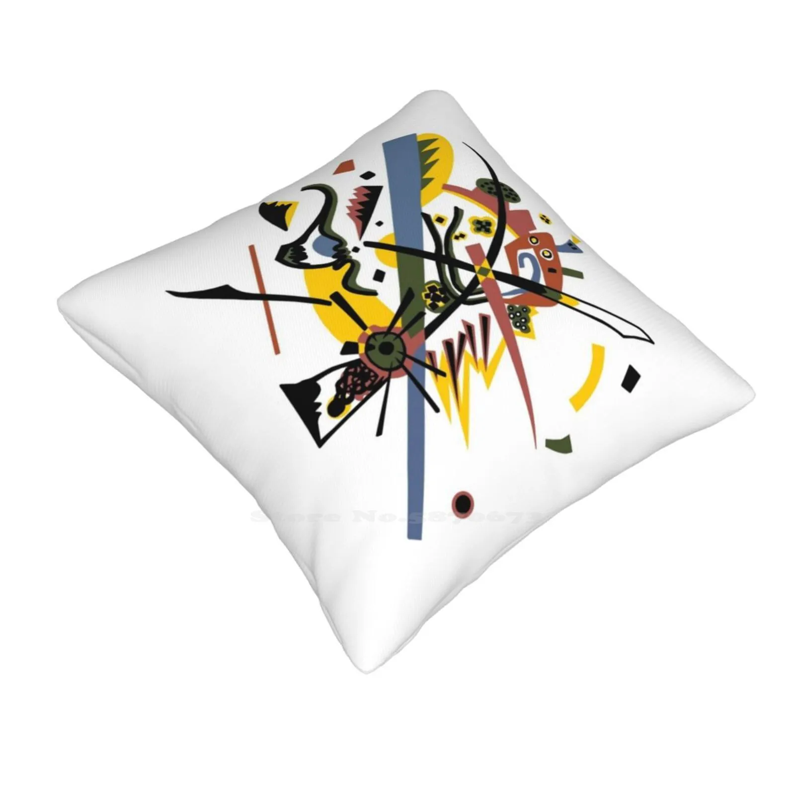 Vassily Kandinsky , Small Worlds ( Kleine Welten ) Bedroom Office Hug Pillowcase Wassily Kandinsky Art In Digital Wassily