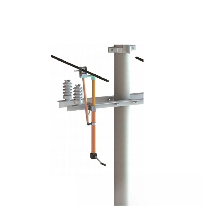 Single-phase conductor lifting device can lift live wires for straight rod insulation