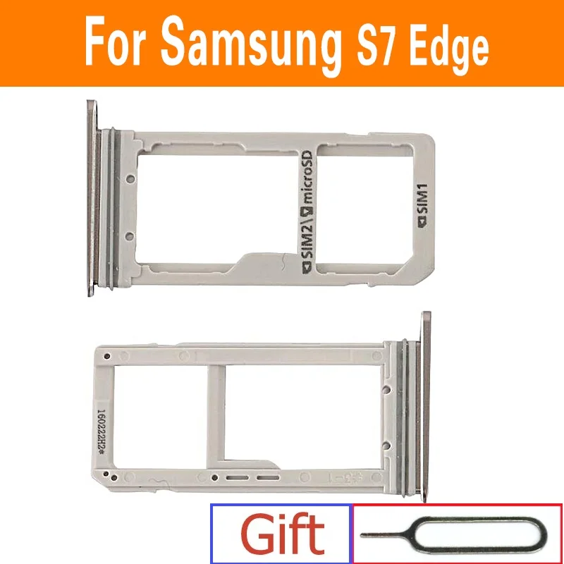 Supporto per vassoio per Sim e schede per Samsung Galaxy S7 edge G930 G930F G930A G935 G935F G935A sostituzione adattatore per Slot per schede Sim