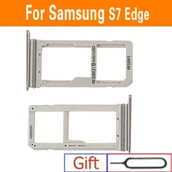 Sim &   Card Tray Holder for Samsung Galaxy S7 edge G930 G930F G930A G935 G935F G935A Sim Card Slot Adapter Replacement