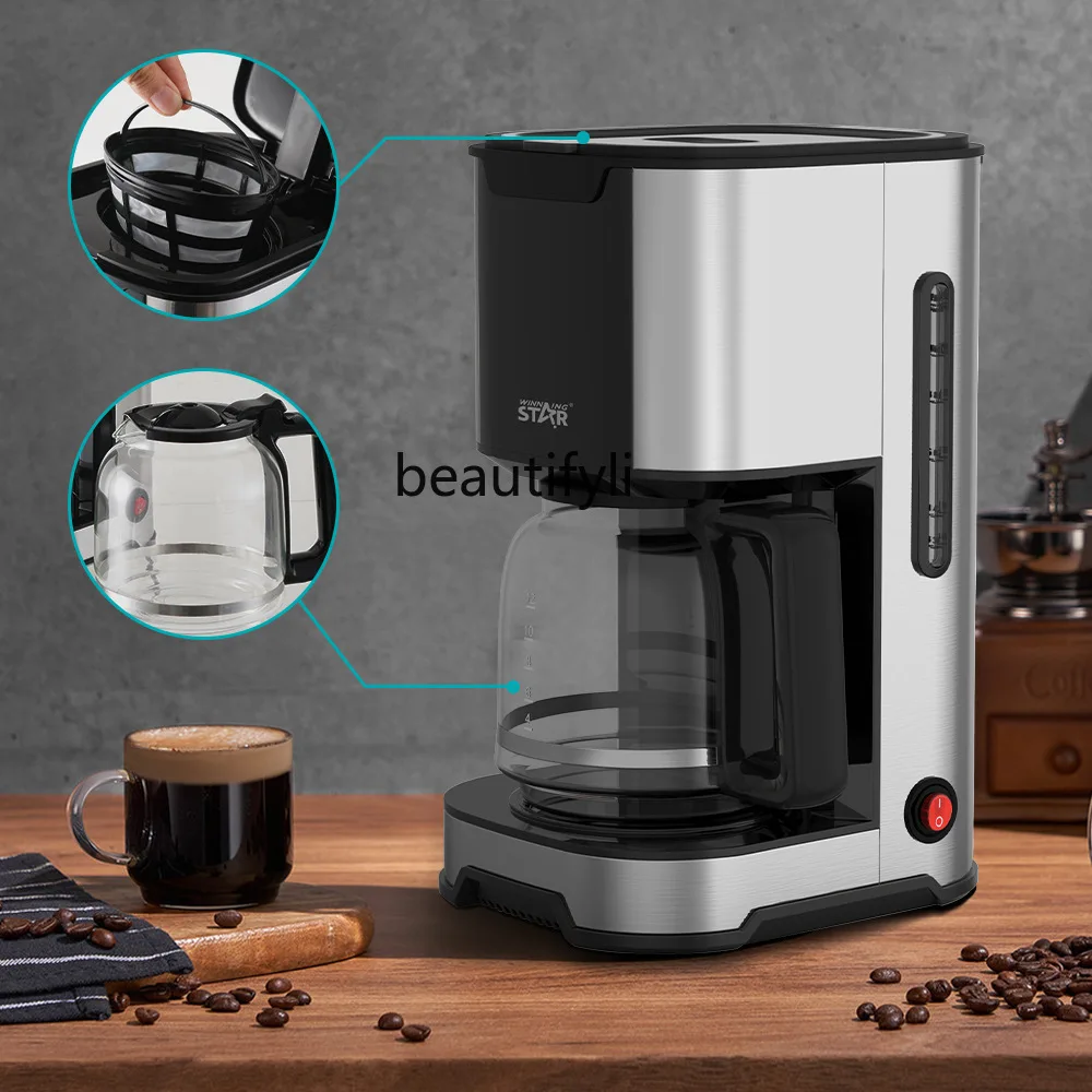 เครื่องชงกาแฟที่บ้าน ชาและกาแฟ เครื่องชงกาแฟแบบหยดอัตโนมัติ