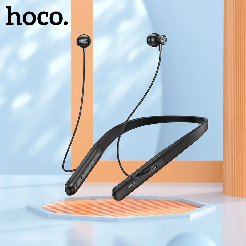 

HOCO Comfortable Neckband Wireless Bluetooth 5.4 Earphone 14mm Speaker HiFi Stereo Audio Sports Earbuds Support For Smart Phone