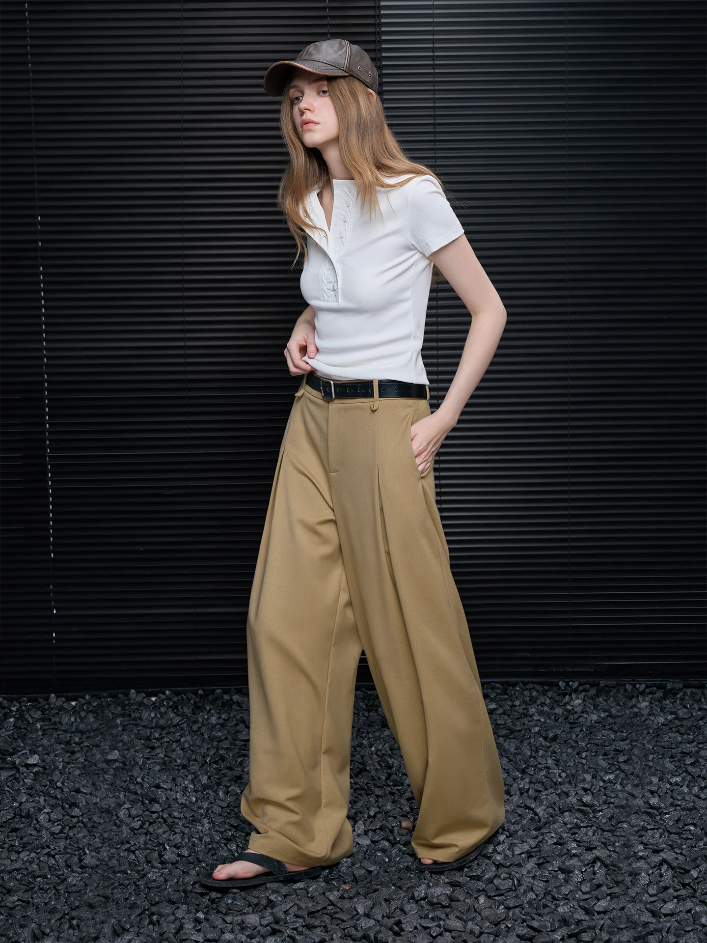 

Loose Straight Leg Suit Pants Wide Leg Trousers Women's Spring New Sle Drapey High-End Loose Feeling Ultra ular